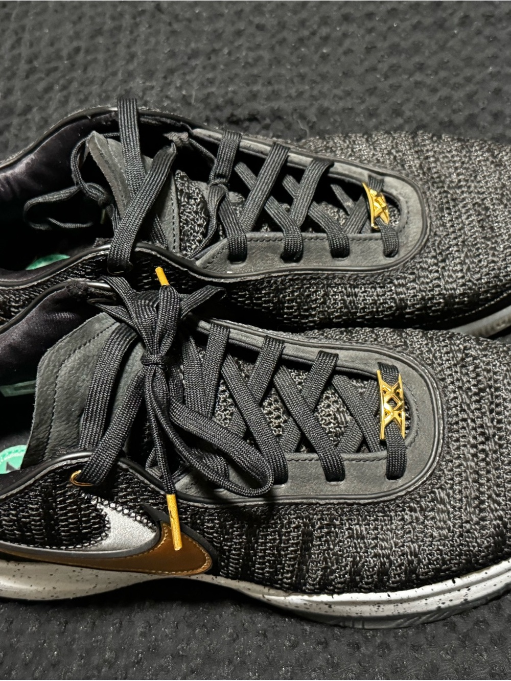 Nike LeBron XX (LeBron 20) “Black/Metallic Gold”, style DJ5423-003